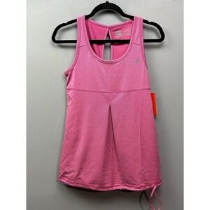 Penn Tank Top Womens XS Pink‎ Athletic Racerback Keyhole Slim Stretch Drawcord